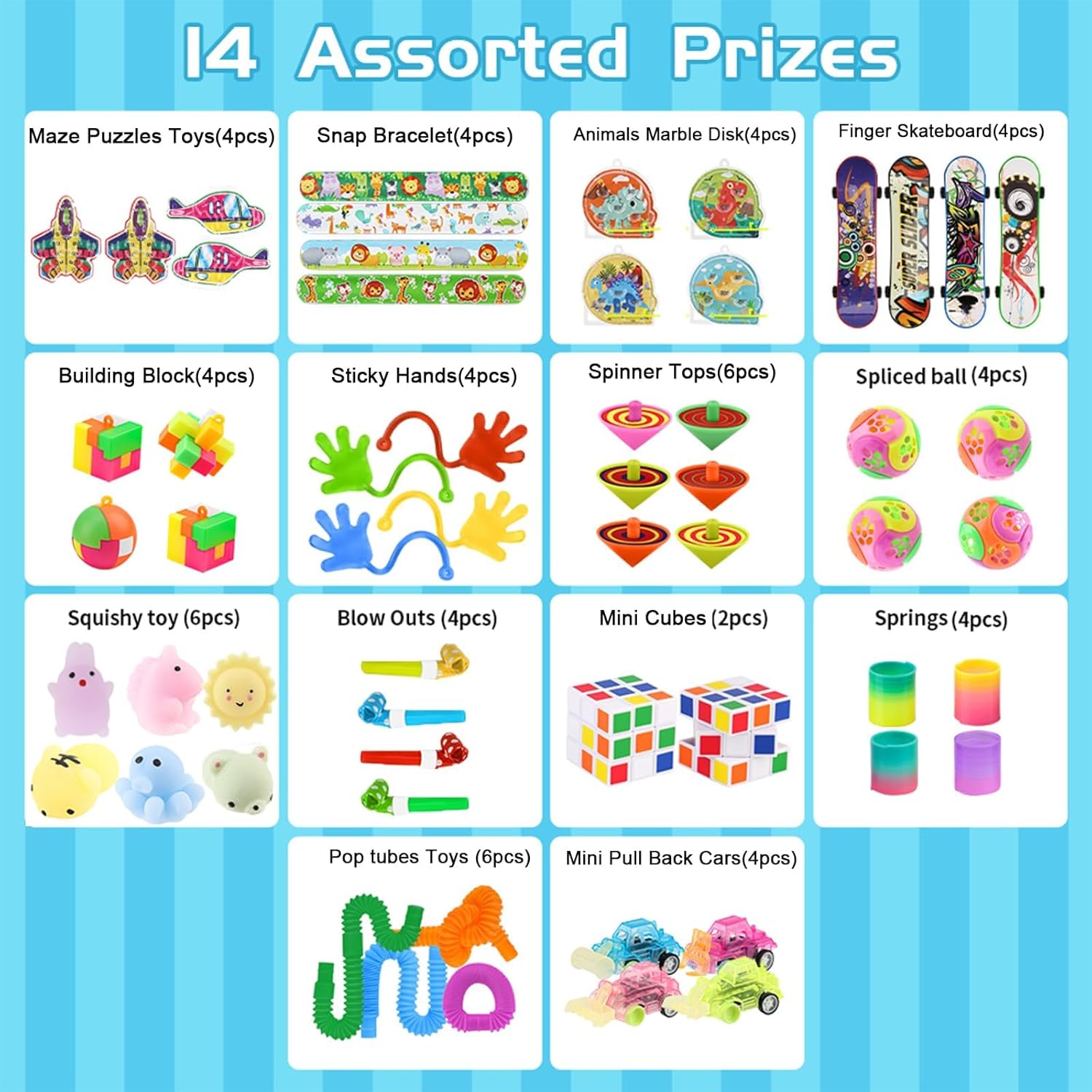 Skiennix Party Favors - 60 Pcs Treasure Box Toys for Kids | Perfect for Easter Baskets & Birthdays