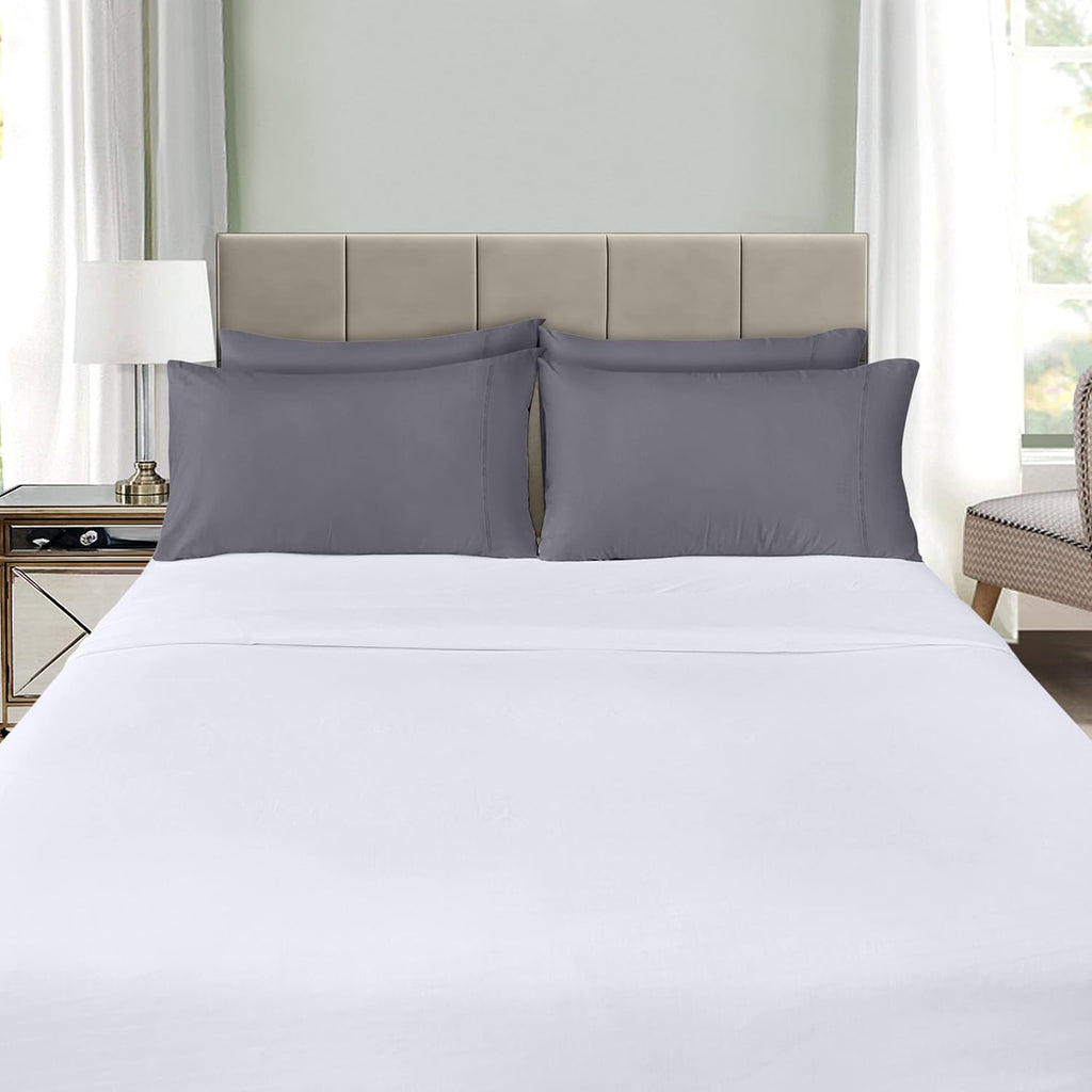 Utopia Bedding King Pillow Cases - 12 Pack - Soft Brushed Microfiber - Fade Resistant 20 X 40 Inches (Grey)