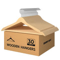 GRANNY SAYS Clothes Hangers for Closet, 30 Pack Wood Hanger, Heavy Duty Wooden Hangers for Coats, Suits, Pants, Natural Wood Color