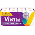 Viva Signature Cloth Paper Towels, Task Size, 8 Family Triple Rolls, 141 Sheets per Roll (Packaging May Vary)