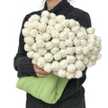 SoffMoiis White Rose Flowers Bouquet Blanket, Tulip Flower Throw Blankets, Romantic Gifts for Sister, Mother's Day, Birthday, Valentine, Home Decor, Bed, Sofa(59 Inch)