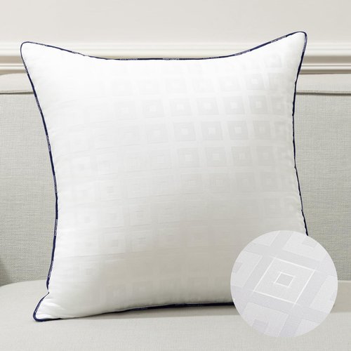 Phantoscope 18x18 Pillow Insert - Throw Pillow Inserts with 100% Cotton Jacquard Cover - 18 Inch Bed and Couch Pillows Square Form Throw Pillows, Pack of 1