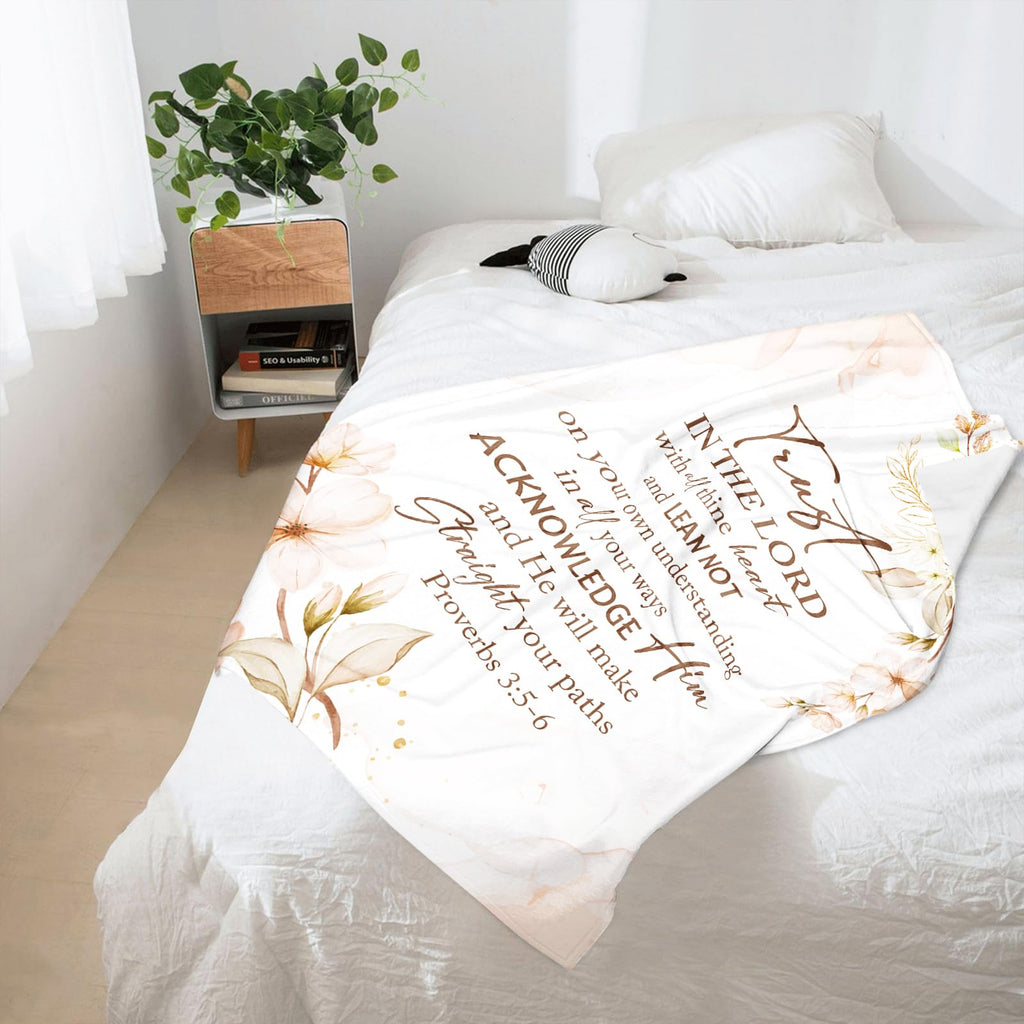 BDASWLY Christian Gifts for Women Blanket 60"x50" - Religious Gifts for Women- Inspirational Religious Birthday Gift - Baptism Confirmation Gift’s for Girls - Catholic Spiritual Gift for Woman