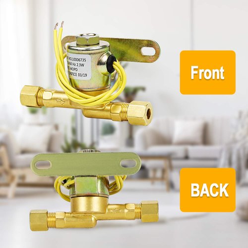 Humidifier Water Solenoid Valve 4040 10006735 for Aprilaire Whole House Humidifier 400 400M 500 500M 600 600M 558 550A 550 568 560A 700M 768 760A 760 | 24 Volts | 2.3 Watts | 60 HZ-Yellow by TOMOON