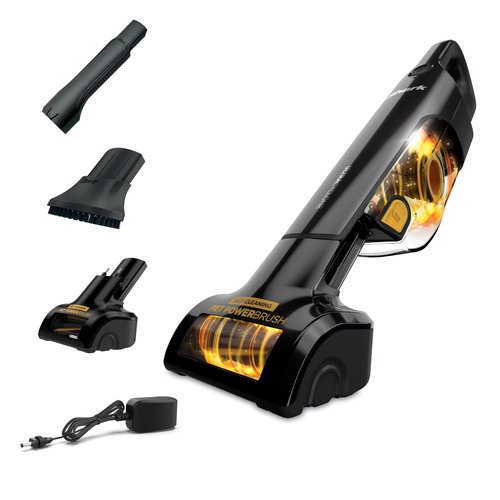 Shark UltraCyclone Pet Pro Plus Cordless Hand Vacuum, Powerful Suction, Handheld Vacuum for Car & Home, Pet Power Brush, Crevice Tool, Scrubbing Brush, XL Dust Cup, Black, CH951
