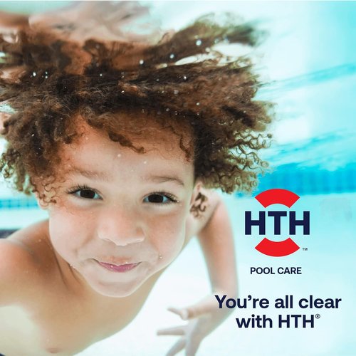 HTH 42051 Chlorine Tabs - Advanced Swimming Pool Care Sanitizer | 3" Size, 8oz