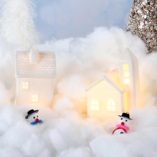 JOYIN Fake Snow Cotton | 1 LB Soft Snow Blanket for Christmas Village Decor & Winter Displays