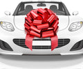 Mifflin-USA Big Car Bow - Metallic Red 18 Inch | Giant Gift Bow for Birthdays & Christmas Decor