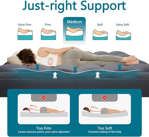 CHOKIT Queen Mattress Topper - Extra Thick Pillow Top for Back Pain Relief | Cooling Bed Cover, Fits 8-21 Inch Deep Pockets