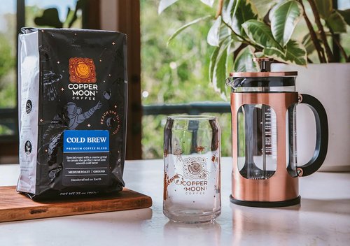 Copper Moon Ground Coffee, Medium Roast, Cold Brew Special Blend, 32 Oz