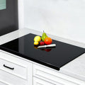 Wesiti Large Acrylic Cutting Board with Lip Non Slip 30"L x 20"W Black Cutting Board Chopping Acrylic Countertop Protector Cover Shatter Resistant for Home Restaurant Kitchen Sink Stove