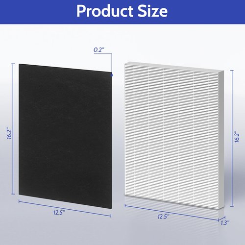XBGG 115115 HEPA Replacement Filter A for Winix Plasmawave Air Purifier C535 AM90 5300 6300 5300-2 6300-2 9800, 2 True HEPA + 8 Pre-Filters