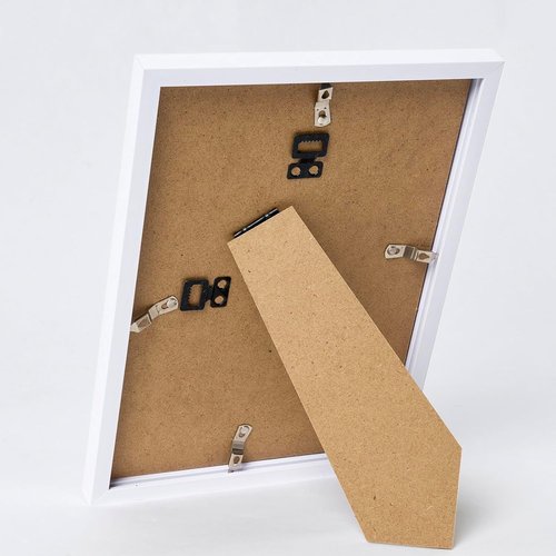 JCJMY 9x10 Picture Frame - White Wall Hanging & Tabletop Display | Shatter-Resistant Plexiglass