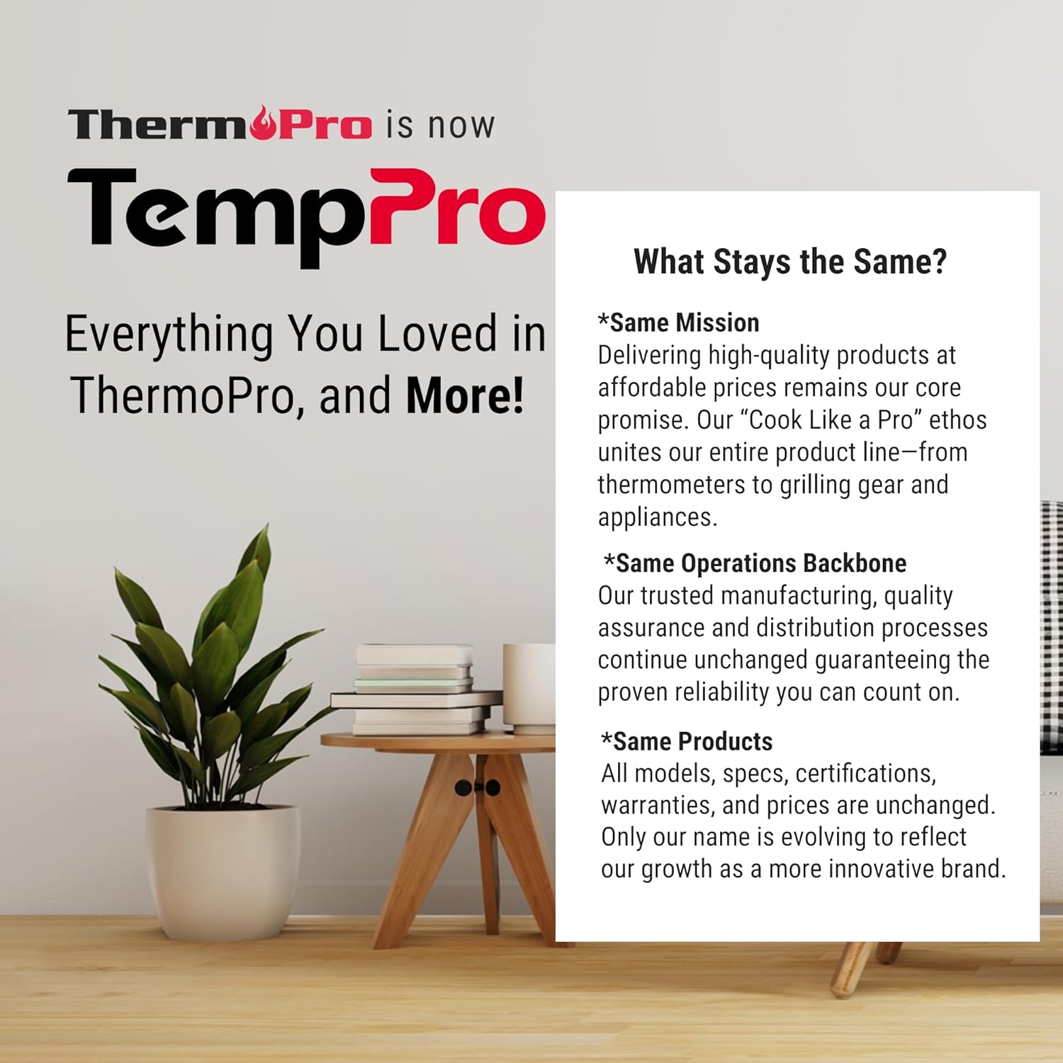 TempPro TP60 Digital Hygrometer - Wireless Temperature & Humidity Monitor | 500ft Range, Accurate Readings