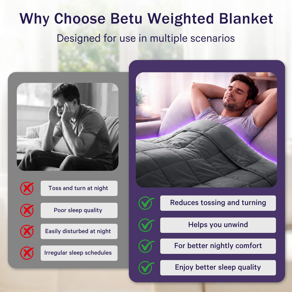 Weighted Blanket for Adults 20lbs, 48"x72", Twin Full Size Cooling Heavy Throw Blanket for 180-220lbs, Microfiber Soft Thick Big Blankets Weighted Comforter Breathable Gift for Sleeping, Grey