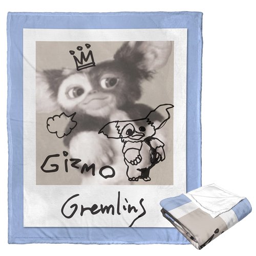 Northwest Gremlins Silk Touch Throw Blanket, 50" x 60", Signed by Gizmo