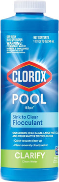 Clorox® Pool&Spa™ Flocculant - Sinks Debris & Algae to Pool Floor | 1 Quart (Pack of 1)