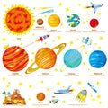 DECOWALL Solar System Wall Decals (Large) for Kids Nursery – Planets Space Wall Stickers, Peel and Stick Removable Educational Decor for Bedroom, Playroom & Living Room (SG2-1501)