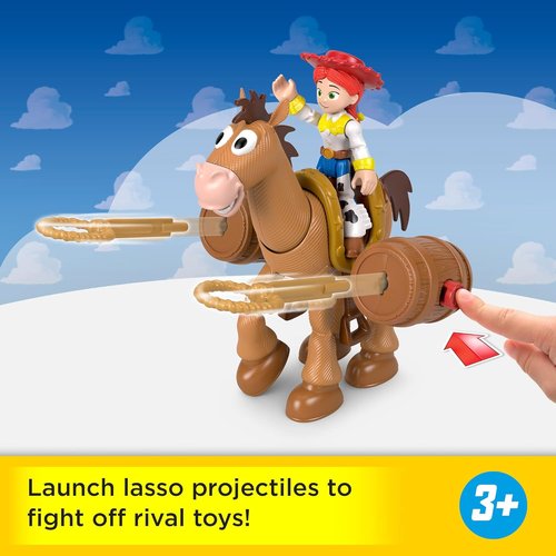 Fisher-Price Imaginext Jessie & Bullseye Play Set - 3-Inch Action Figure with Horse, Saddle & Lasso