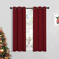NICETOWN Burgundy Blackout Curtains - Thermal Insulated Drapes for Living Room | 29x45 Inches (1 Pair)