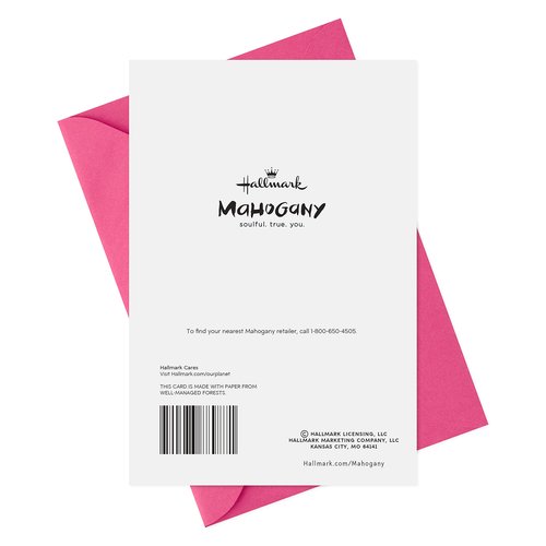 Hallmark Mahogany Birthday Cards Assortment, Here's to You (6 Cards with Envelopes)