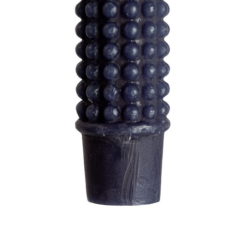 Creative Co-Op Hobnail Taper Candles in Box, Navy Blue, Set of 2