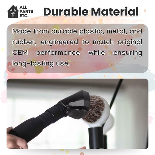 ALL PARTS ETC. Replacement Rainbow Vacuum Attachments – Compatible with Rainbow Vacuum Models D2, D3, D4, D4C, SE, E, E2 – Complete Floor Brush, Dusting Brush, Crevice Tool & Upholstery Tool Set