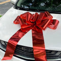 Big Car Bow - 30-Inch Giant Red Gift Bow for Cars, Birthdays, Christmas & Parties | Perfect for New House Decorations