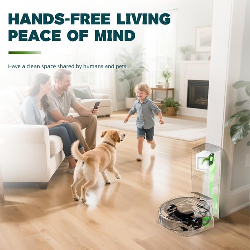 Vacuum Bags Replacement Compatible with iRobot Roomba i7, i7+, i3, i3+, i1+, i4, i4+, i6, i6+, j7, j7+, i8, i8+,s9, s9+ Plus, i & s & j Series Clean Base Automatic Dirt Disposal Bags, Pack of 6