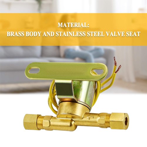 Humidifier Water Solenoid Valve 4040 10006735 for Aprilaire Whole House Humidifier 400 400M 500 500M 600 600M 558 550A 550 568 560A 700M 768 760A 760 | 24 Volts | 2.3 Watts | 60 HZ-Yellow by TOMOON