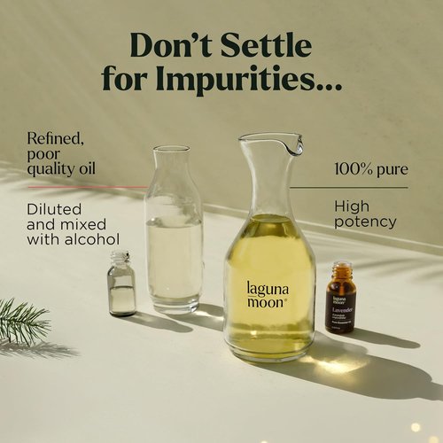 Lagunamoon Essential Oils Aromatherapy Set - 6 Premium Oils for Diffusers & Home Care | 10mL Each