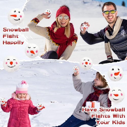 Civaner Plush Fake Snowballs - 120 Pcs for Indoor Christmas Fun | 2 Inch Classic Winter Decor