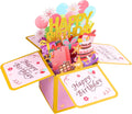 Steford Happy Birthday Pop-Up Card - Unique 3D Greeting Card Gift Box for All Ages | Handmade Design