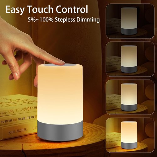 G Keni Nursery Night Light - Portable LED Touch Lamp for Babies & Adults | USB Rechargeable, Dimmable Warm Glow