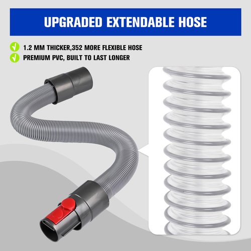 Sealegend Crevice Tool Attachment Extenion Hose Compatible with Dyson Gen 5 Gen5 V15 V12 V11 V10 V8 V7 Vacuum Cleaner Accessories Replacement Parts