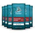 Caribou Coffee, Dark Roast Ground Coffee, 100% Arabica Coffee - Mahogany Blend 72 Ounces (6 Bags of 12 Ounces)