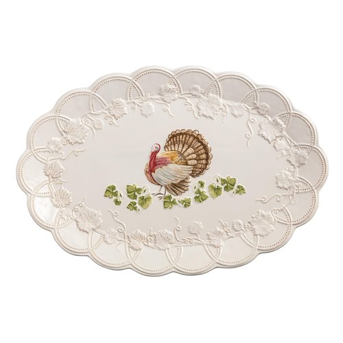 Mud Pie Thanksgiving Turkey Platter