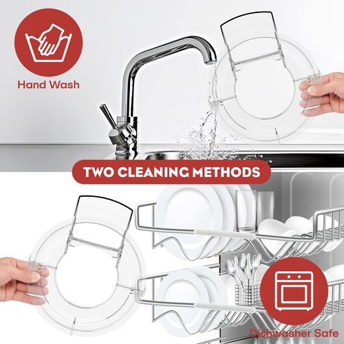GVODE Pouring Shield for KitchenAid Mixer, Compatible with KitchenAid 4.5-5 QT Tilt-Head Stand Mixers, Detachable Body with Flip-top Feed-inlet Lid, Fits Stainless-Steel, Glass, and Ceramic Bowls.