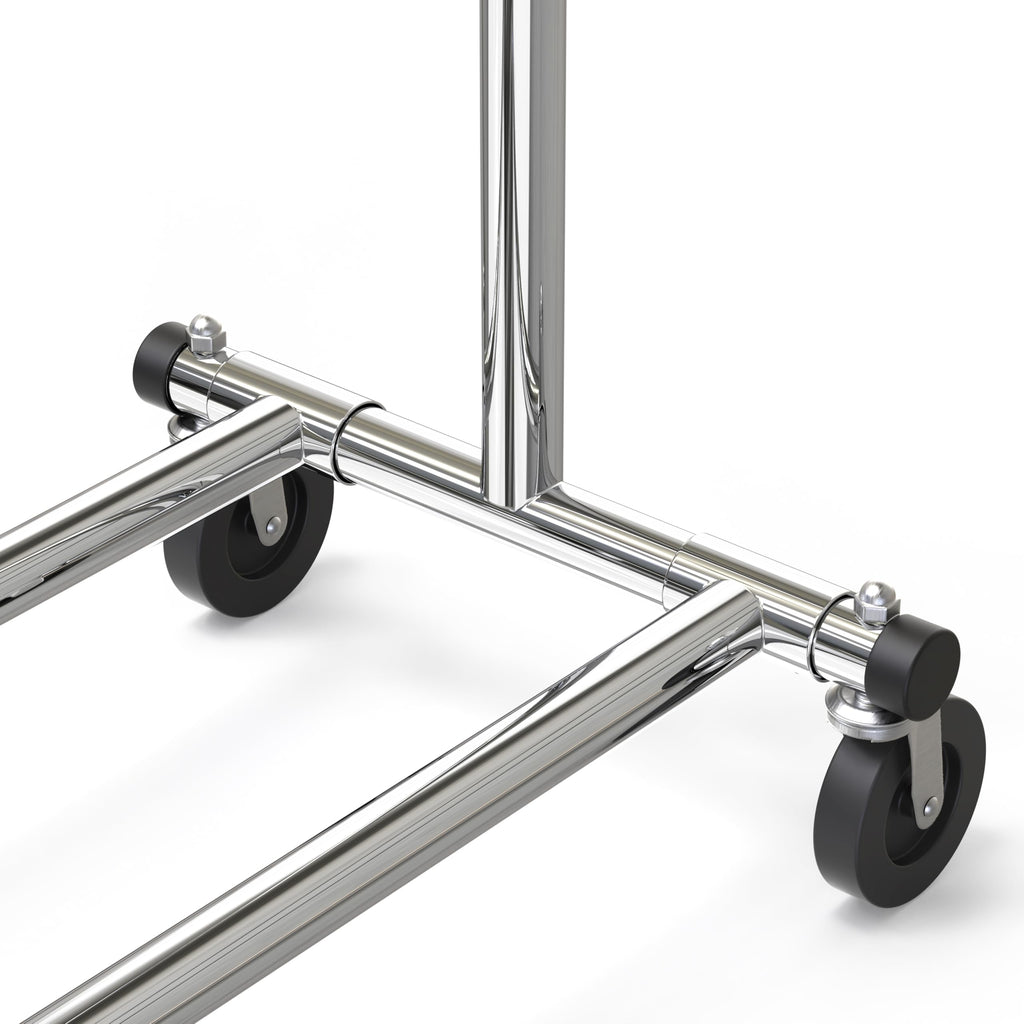 Simple Houseware Heavy Duty Clothing Garment Rack, Holds Up to 150 lbs, 42 to 67 Inches Extendable Rod, Chrome