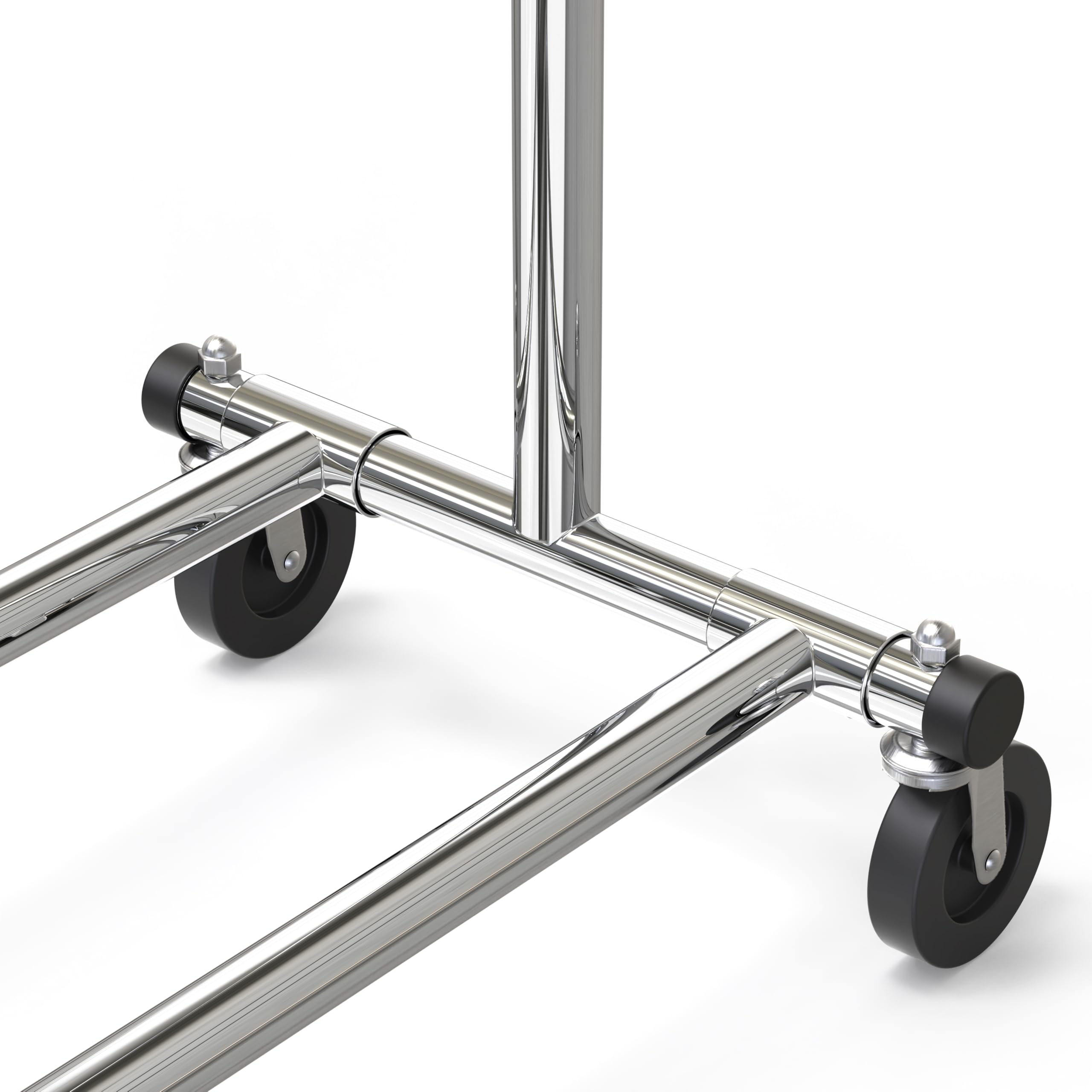 Simple Houseware Heavy Duty Clothing Garment Rack, Holds Up to 150 lbs, 42 to 67 Inches Extendable Rod, Chrome