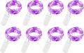 VOOKRY 30 LED Fairy Lights - 10 ft Purple Waterproof String Lights for DIY Weddings & Parties