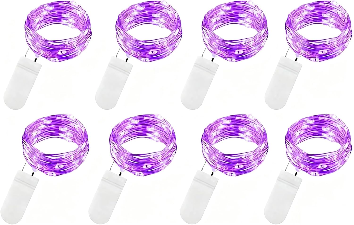 VOOKRY 30 LED Fairy Lights - 10 ft Purple Waterproof String Lights for DIY Weddings & Parties