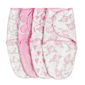 Skiennix Organic Baby Swaddle Sleep Sacks - 4-Pack Adjustable Cotton Wraps for Newborns 0-3 Months