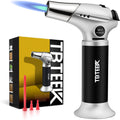 TBTEEK Butane Torch - Adjustable Flame Kitchen Torch with Safety Lock for Cooking & Baking | Ideal for BBQ, Brulee, DIY Soldering