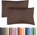 Queen Pillow Cases by [Brand Name] - Ultra Soft Hotel Quality Covers | Wrinkle-Free, Stain Resistant - 2 Piece Set in Brown