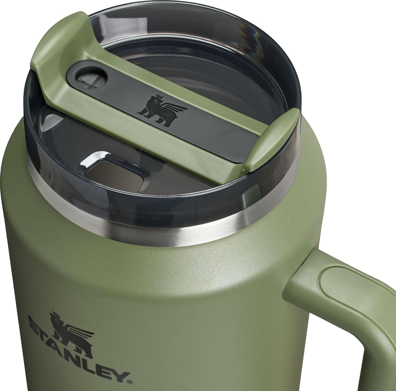 STANLEY Quencher H2.0 Tumbler - 64 oz Insulated Stainless Steel Cup with Handle & Straw | Dried Pine Color