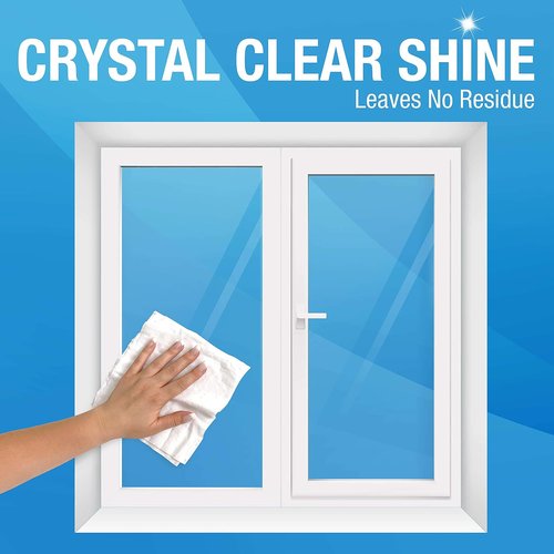 MiracleWipes Glass Cleaning Wipes - Disposable Streak-Free for Mirrors, Windows & Home | 60 Count