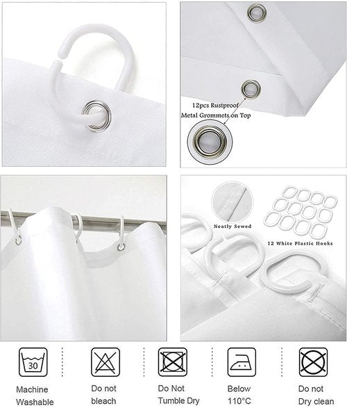 4PCS Sea Animal Shower Curtain Sets with Waterproof Shower Curtain, Non-Slip Bath Mat, Absorbent Rug, and Toilet Lid Cover, Sea Turtle Summer Home Bathroom Decor Set Independence Day, Easy to Maintain