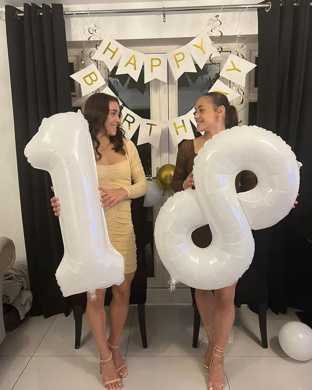 Translucent White Number 11 Balloon - 40 Inch Birthday Decoration for 11th Year Celebration