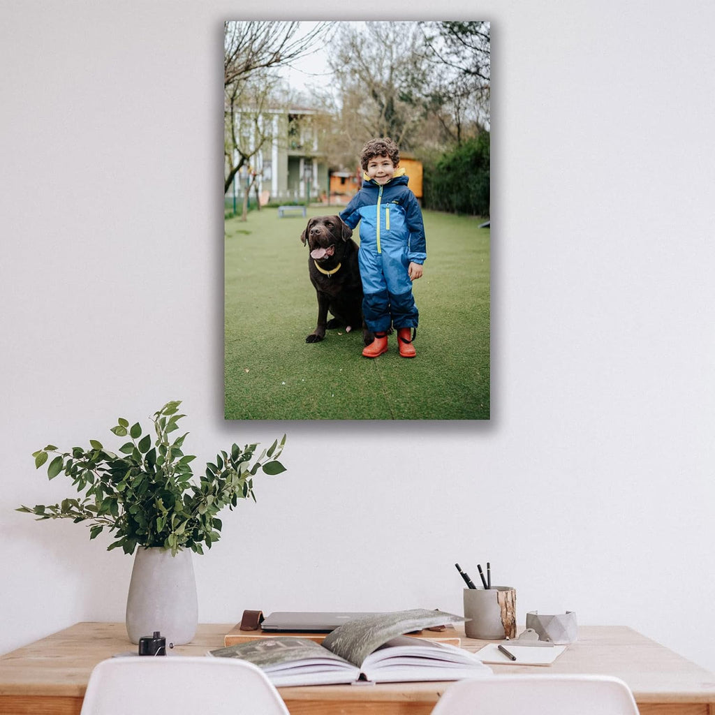 Skiennix Custom Canvas Prints - Personalized Framed Wall Art for Family & Pet Photos | 10'' x 12''